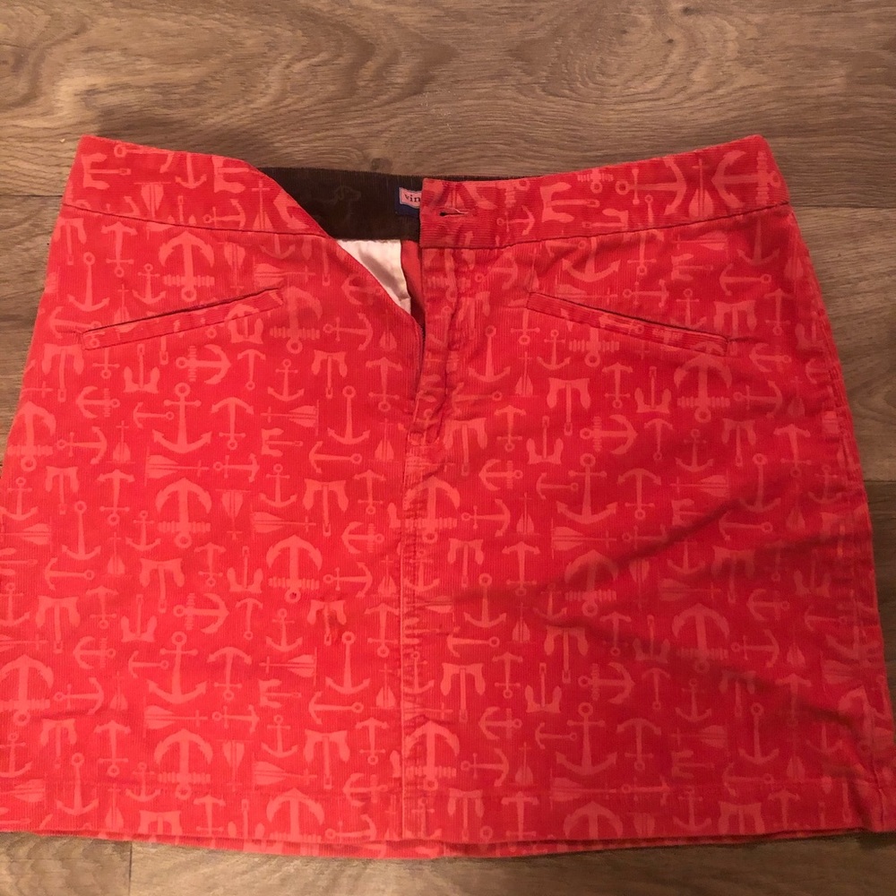 Vineyard vines corduroy anchor skirt